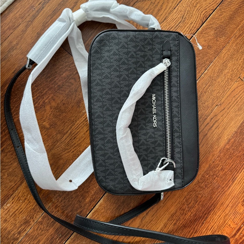 Michael Kors Black Signature Crossbody Bag
